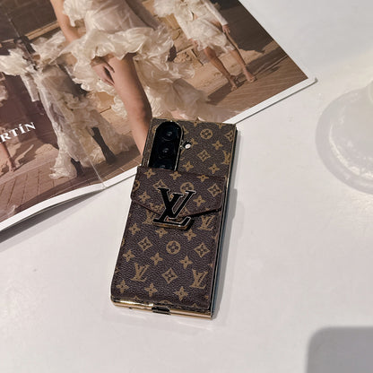 Gold Edition Monogram Fold Case | Wallet · Kickstand · Z Fold 7