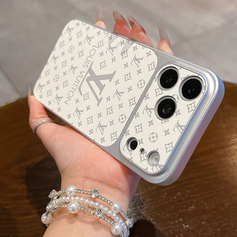 LV Monogram Sliding Camera Cover iPhone Case