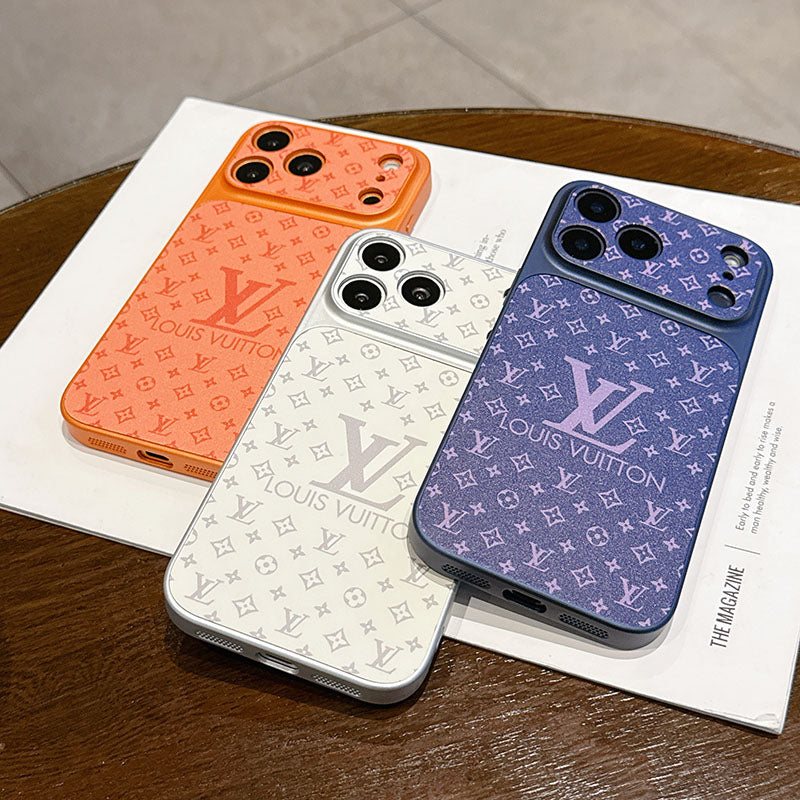 LV Monogram Sliding Camera Cover iPhone Case