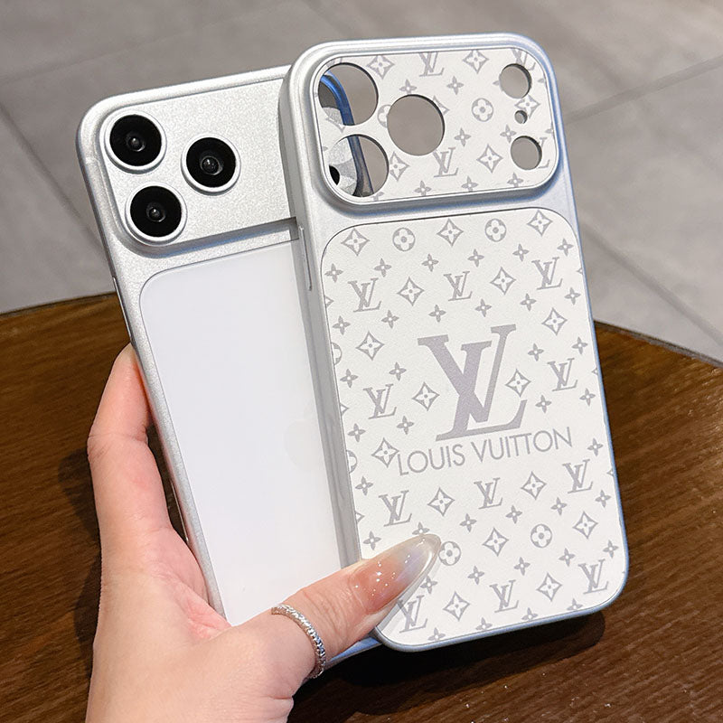LV Monogram Sliding Camera Cover iPhone Case