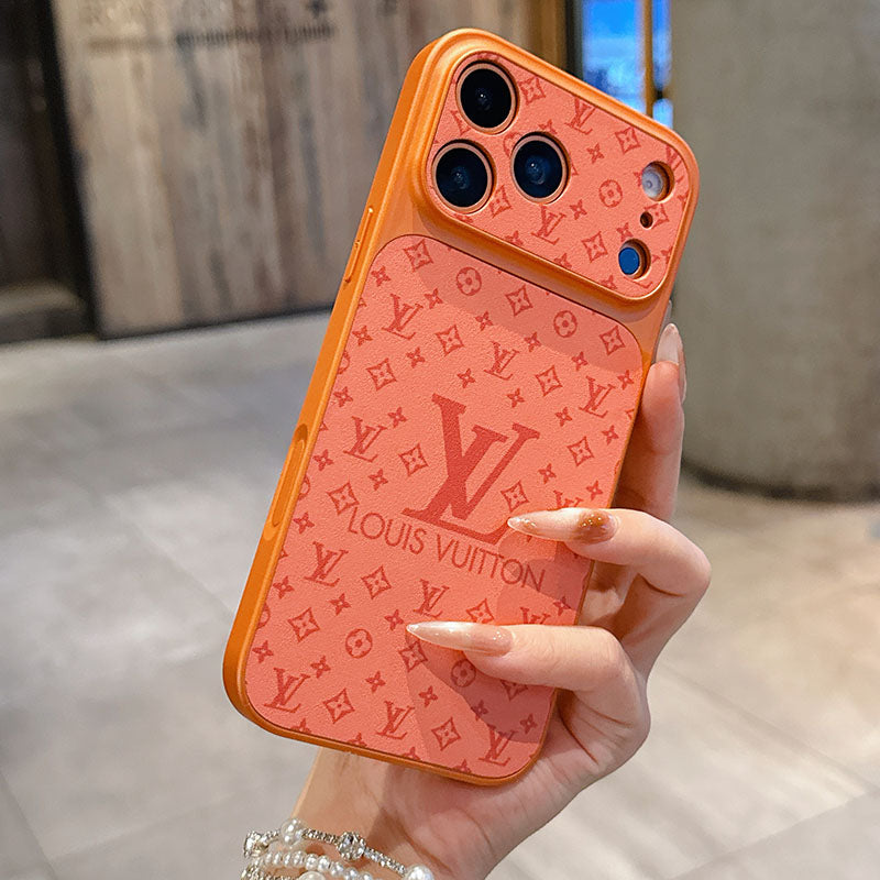 LV Monogram Sliding Camera Cover iPhone Case
