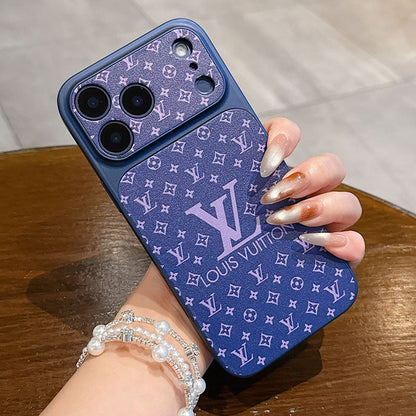 LV Monogram Sliding Camera Cover iPhone Case