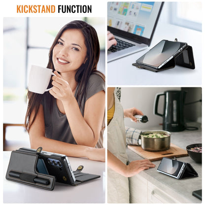 Secure Leather Case with Lanyard & Pen Holder