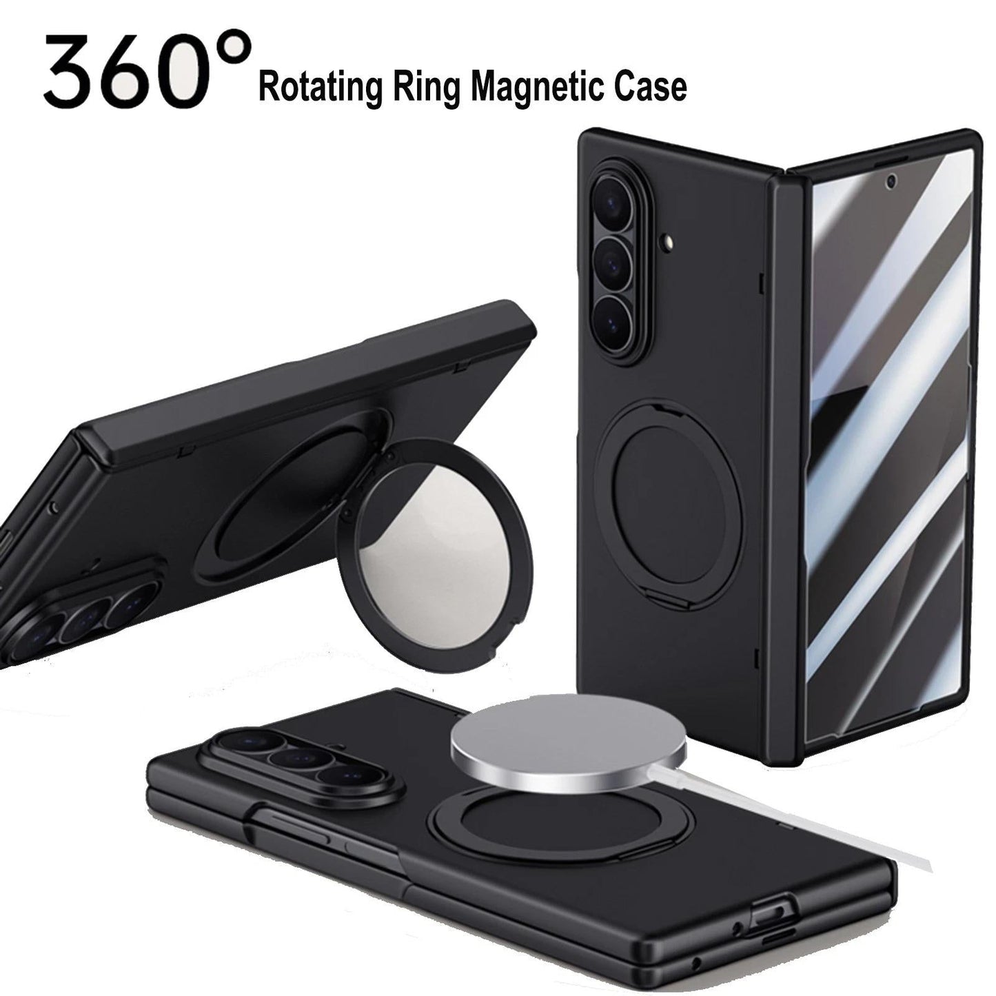 Magnetic Ring Stand Shockproof Case