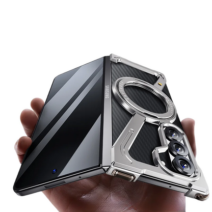 Z-Shape Magnetic Case with Metal Stand