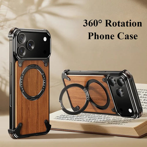 360 Wooden Magnetic Armor Case – iPhone 17