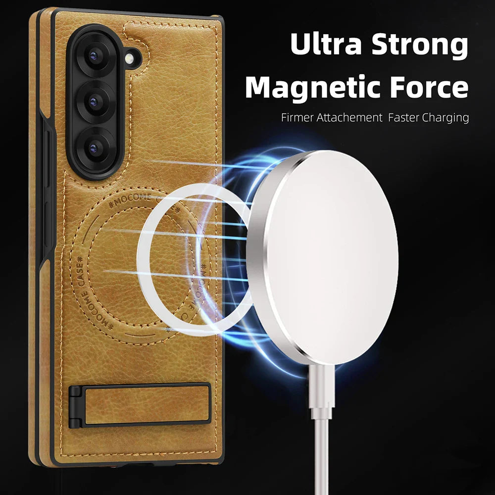 Leather MagSafe Case with Kickstand
