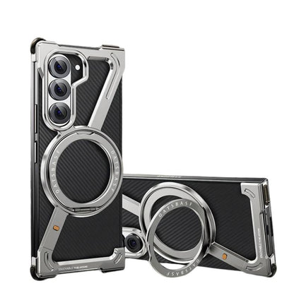 Z-Shape Magnetic Case with Metal Stand