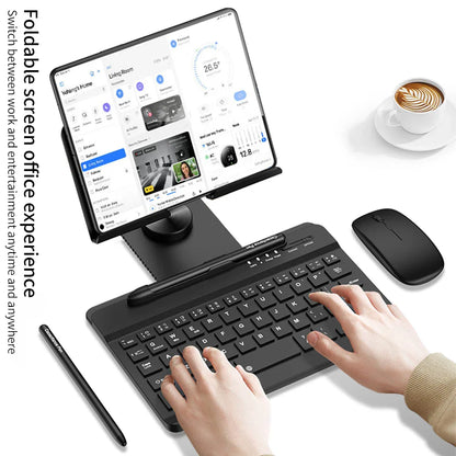 Portable Wireless Keyboard & Stand Set