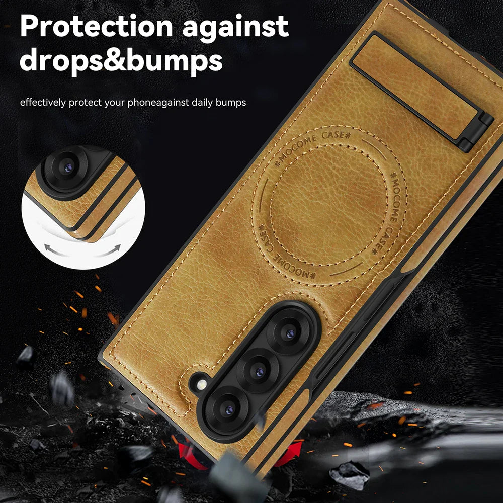 Leather MagSafe Case with Kickstand