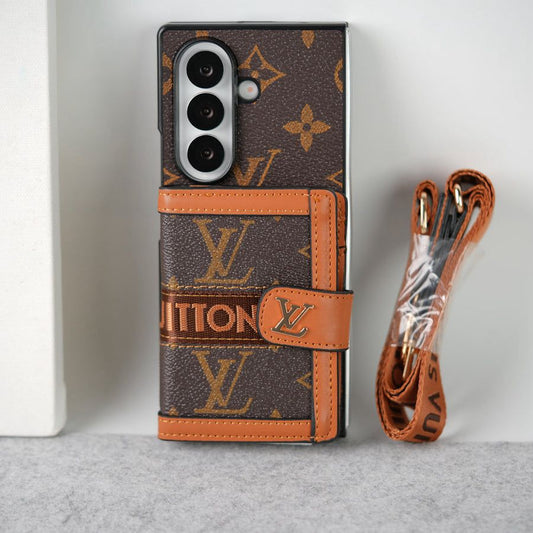 Premium Designer Phone Case with Wallet & Strap