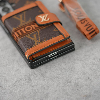 Premium Designer Phone Case with Wallet & Strap