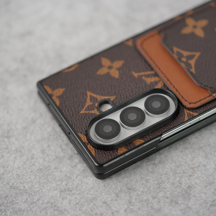 Luxury  Pattern Z Fold Case with Card Slot