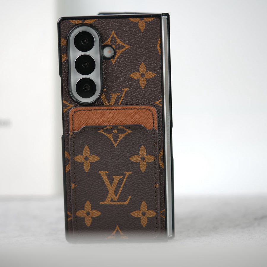 Luxury  Pattern Z Fold Case with Card Slot