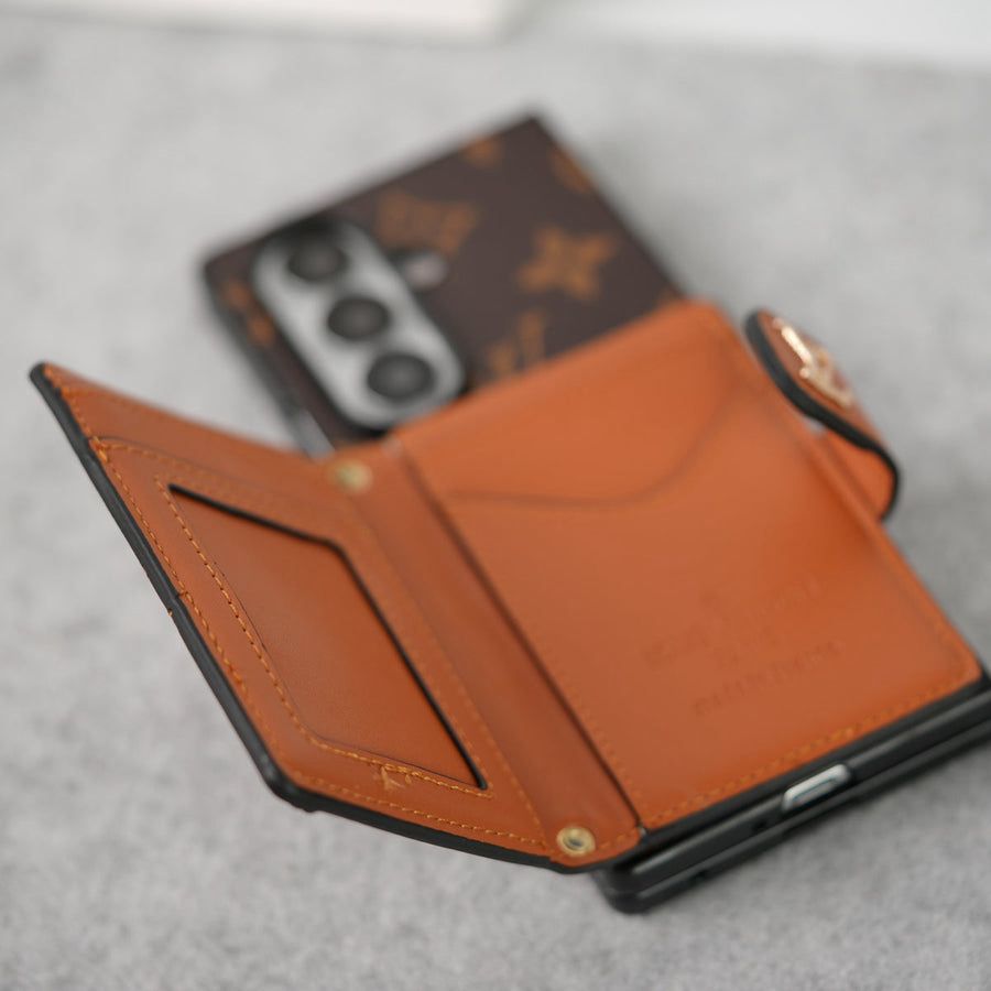 Premium Designer Phone Case with Wallet & Strap